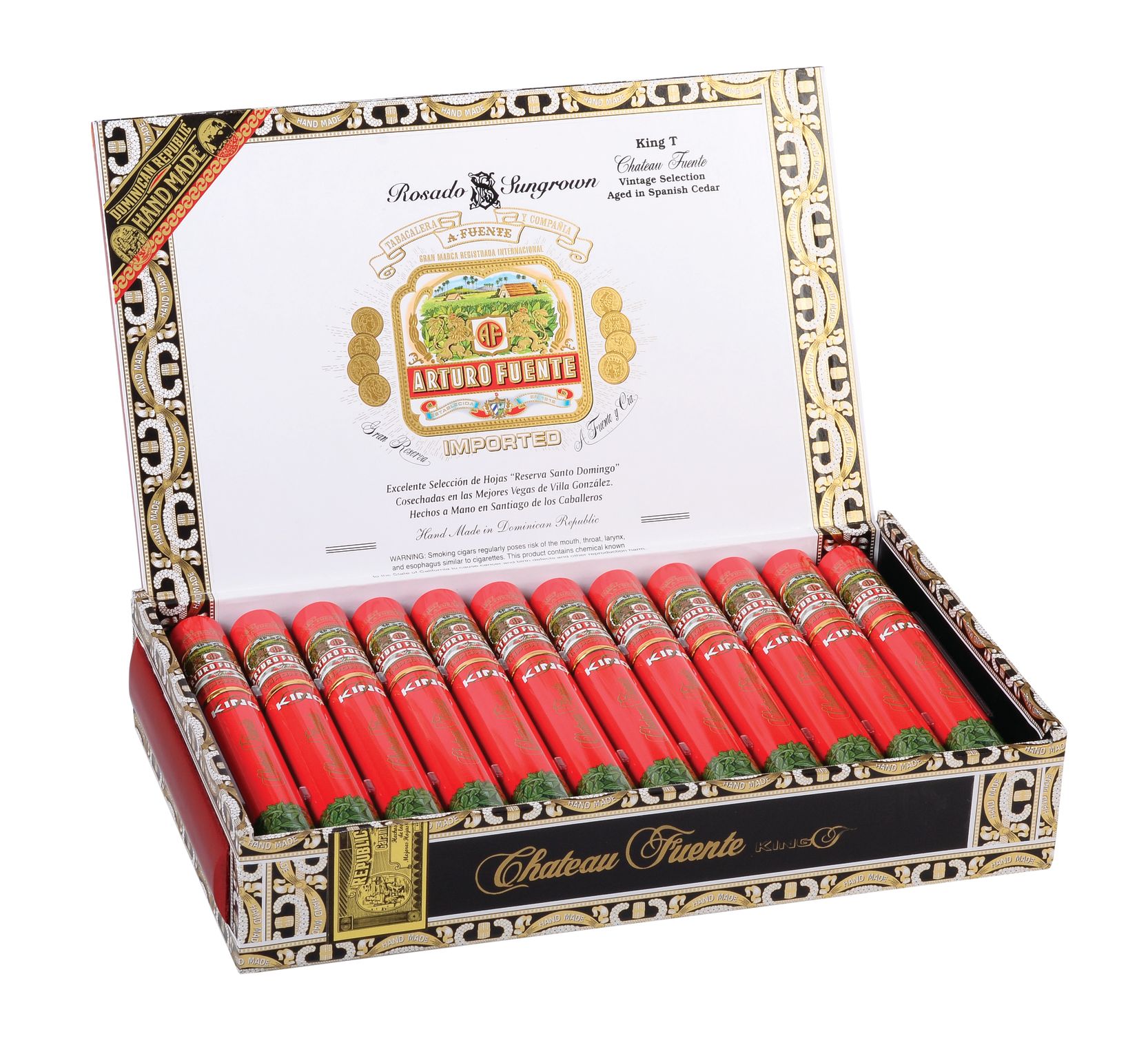 Charuto Arturo Fuente Château Fuente King T Rosado Sungrown cx/24 Reidocharuto