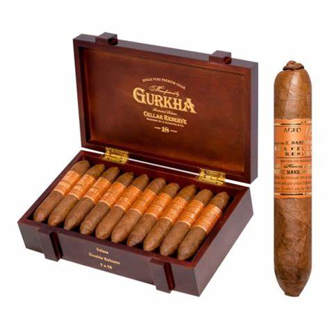 Charuto Gurkha Cellar Reserve 18 Years Solará Double Robusto cx/20 Reidocharuto